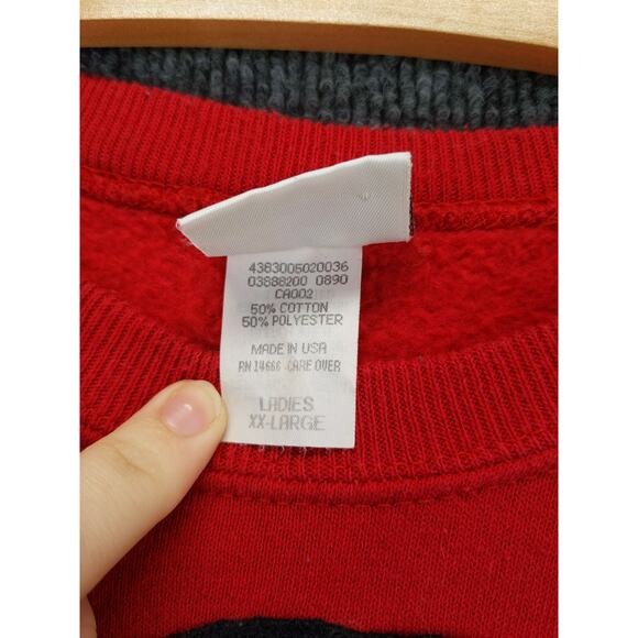 Vintage Sturdy Sweats by LEE Womens Sweatshirt Size XXL Red Horse Made in USA - Picture 11 of 11